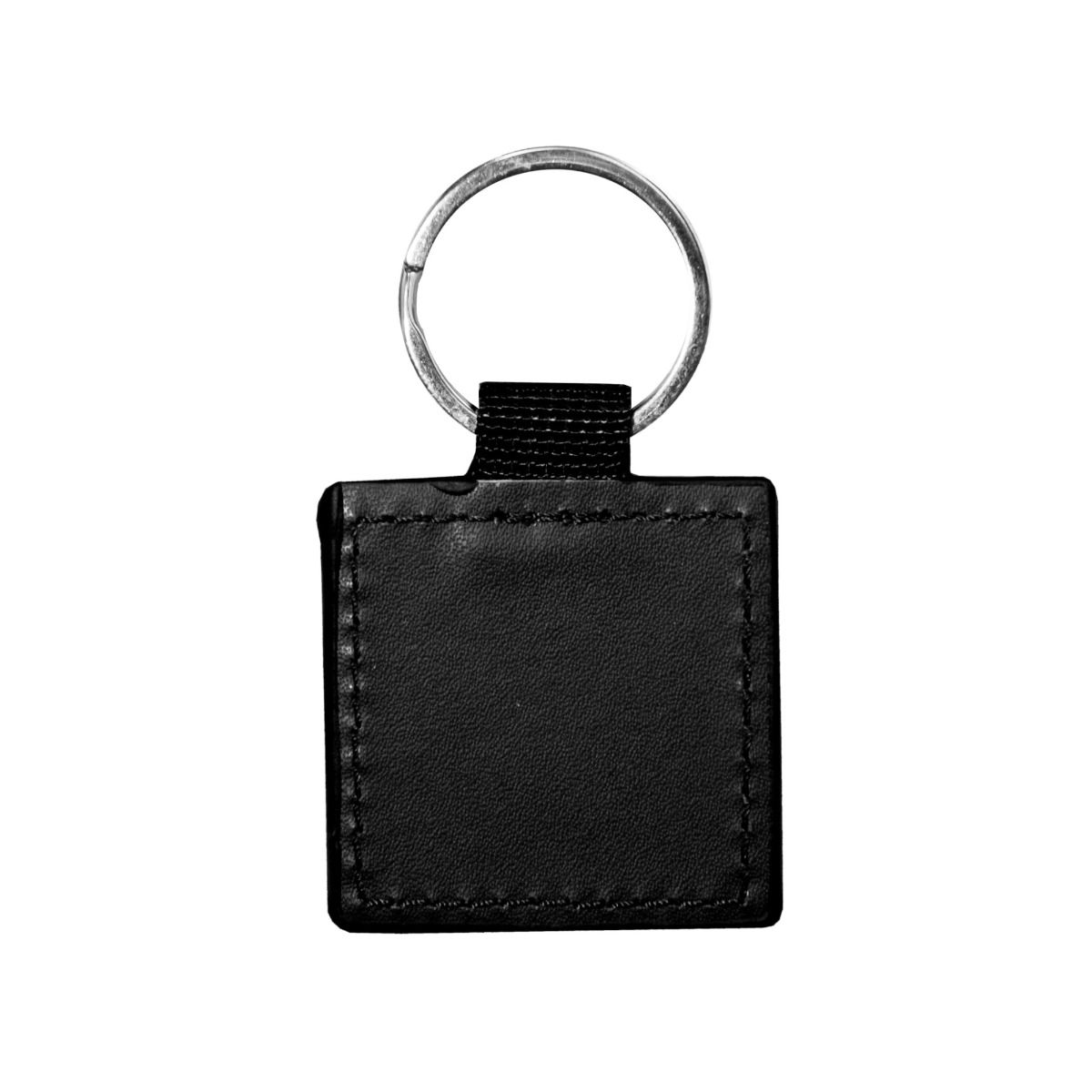 Square-Shaped Leather Key Chain | EasyPrint Singapore