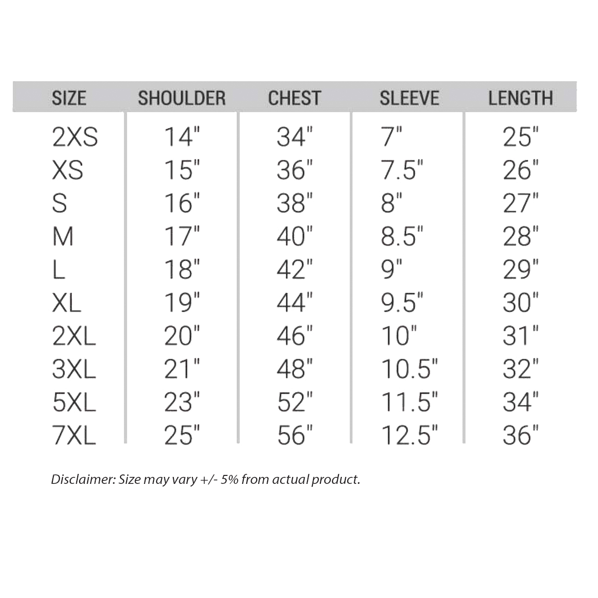 cotton-tee-sizes