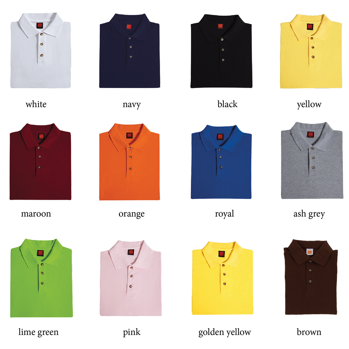 cotton polo shirt colours 1