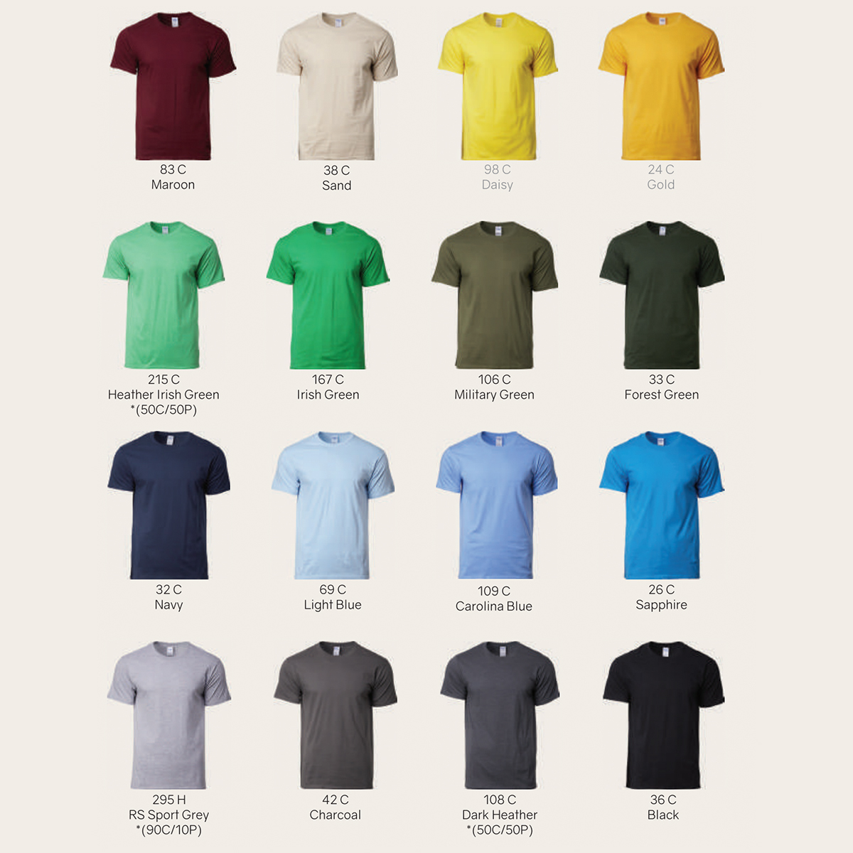 Gildan Roundneck Colours