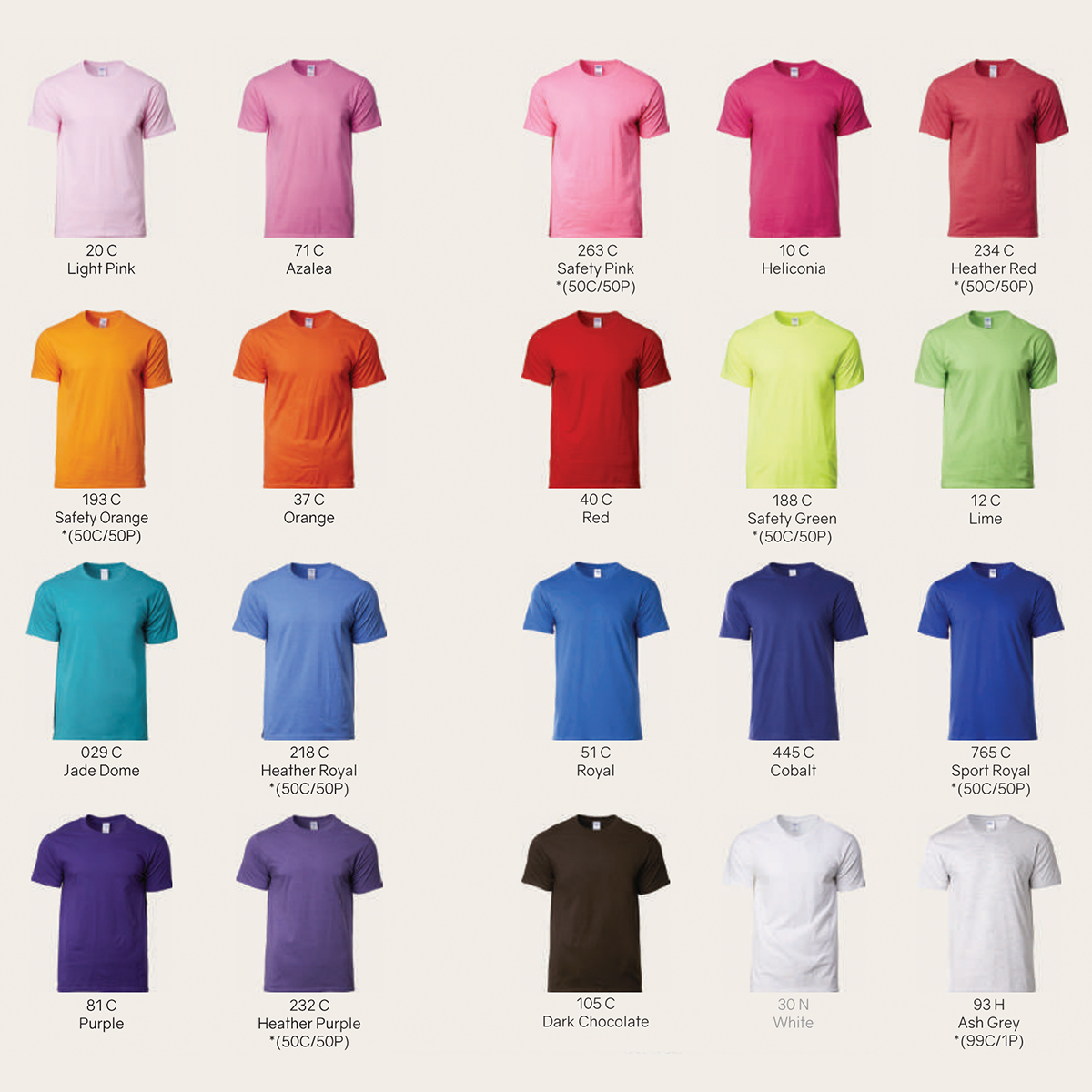 Gildan Roundneck Colours 2